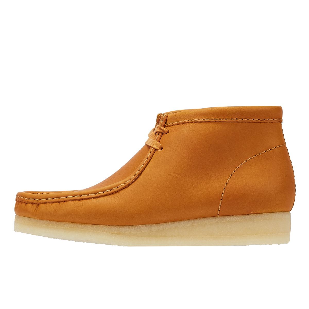 Clarks Originals Wallabee Mid Tan Leather Men's Orange Boots