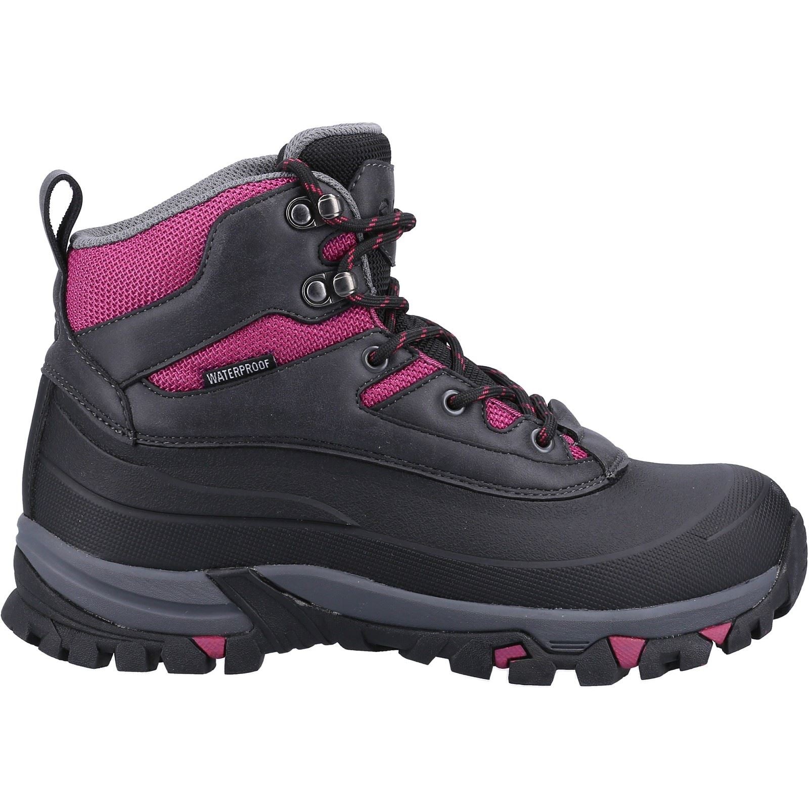 Cotswold Calmsden Rubber Women's Grey/Berry Hiking Boots