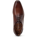 Base London Gambino Excel Leather Men's Burnt Brown Lace-Up Shoes