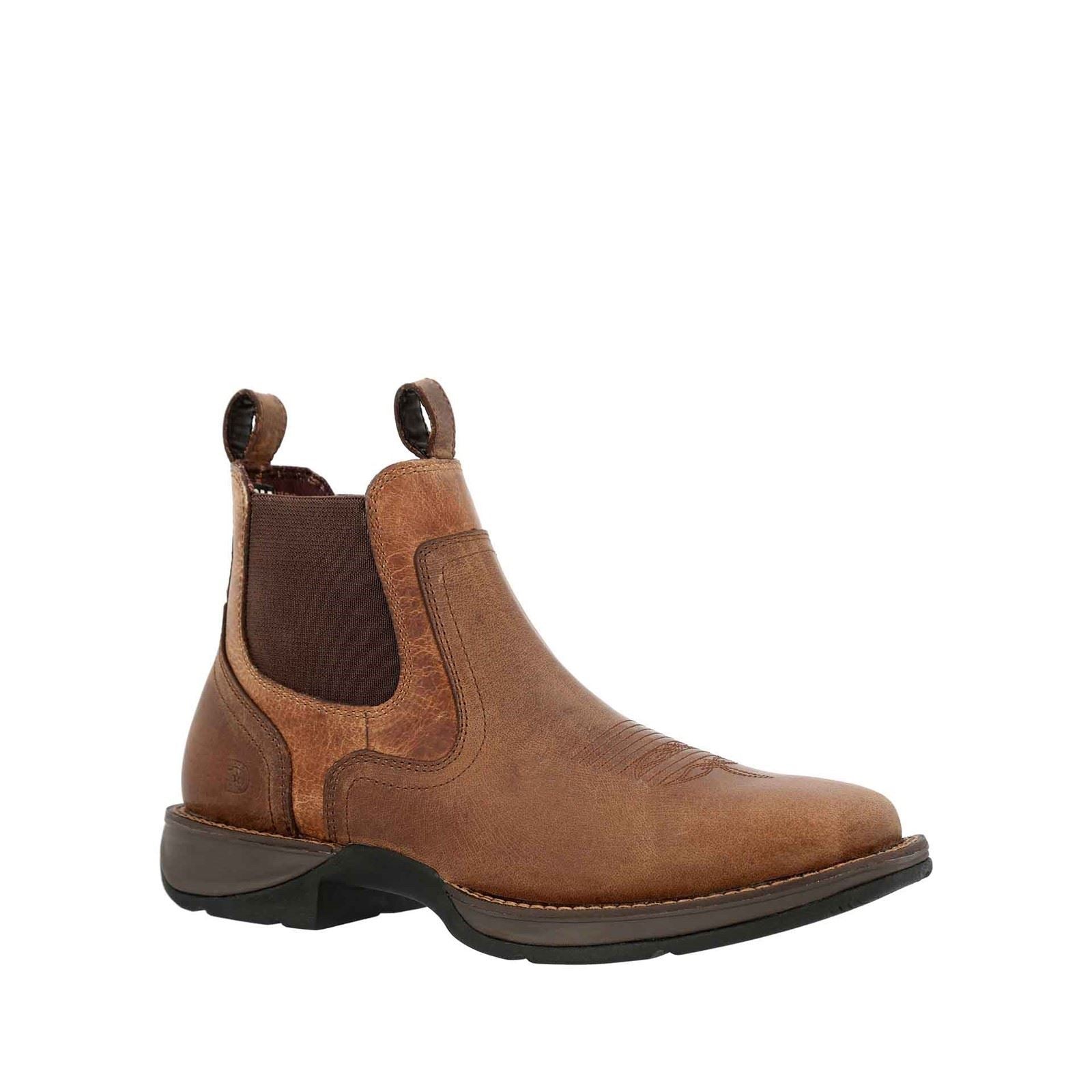 Durango Red Dirt Rebel Leather Men's Old Town Brown/Tan Ankle Boots