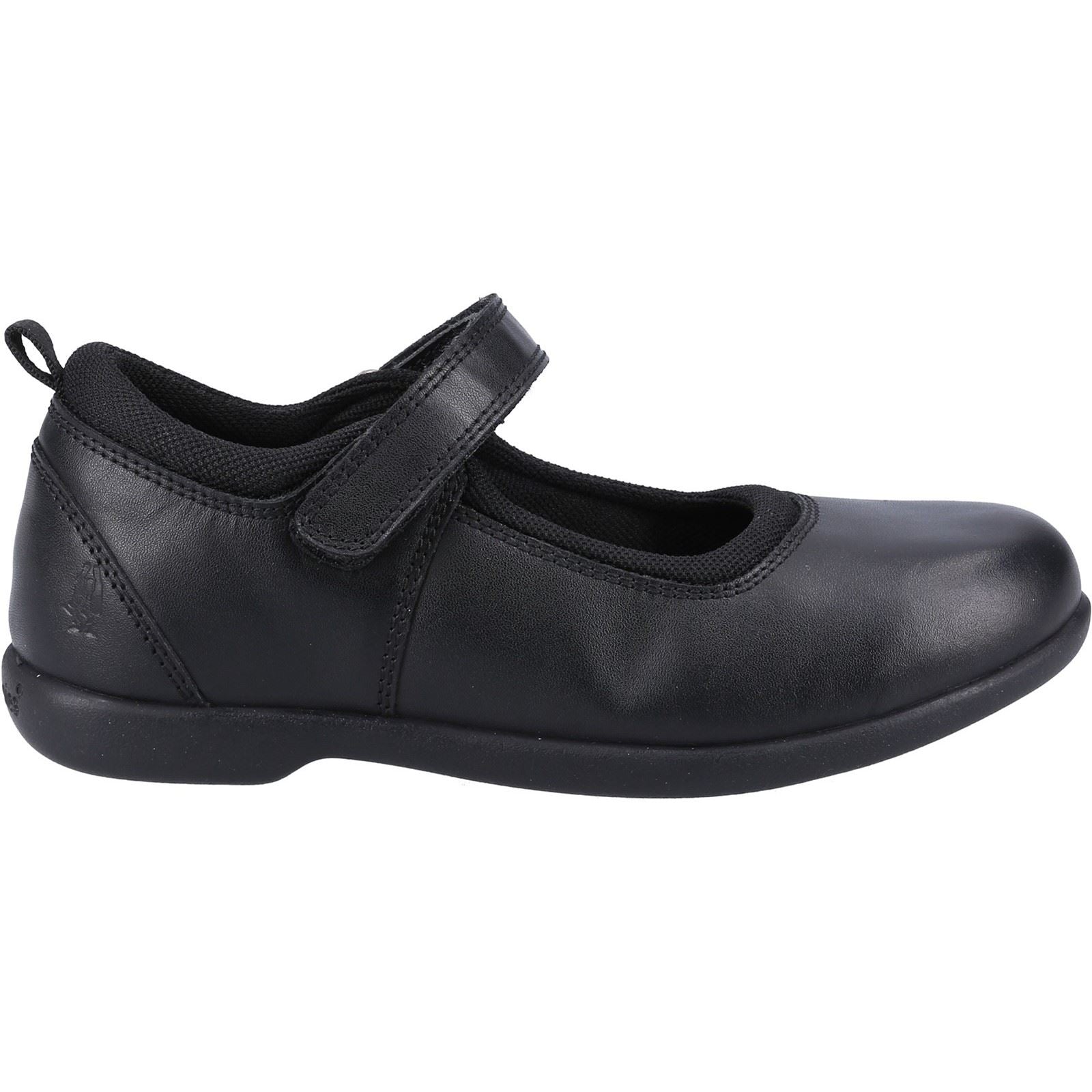 Hush Puppies Bianca JNR Leather Girls's Black Shoes