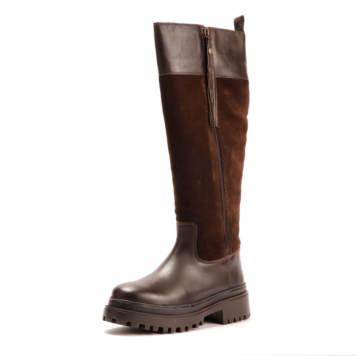 Osprey London The Bramble Tall Leather Women's Chocolate Burnish Boots