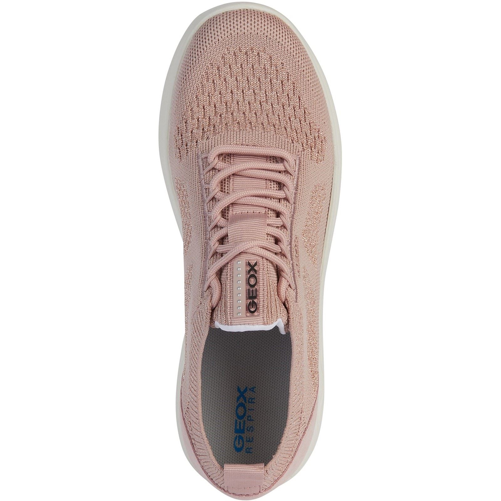 Geox D Spherica A Leather Women's Light Rose Trainers
