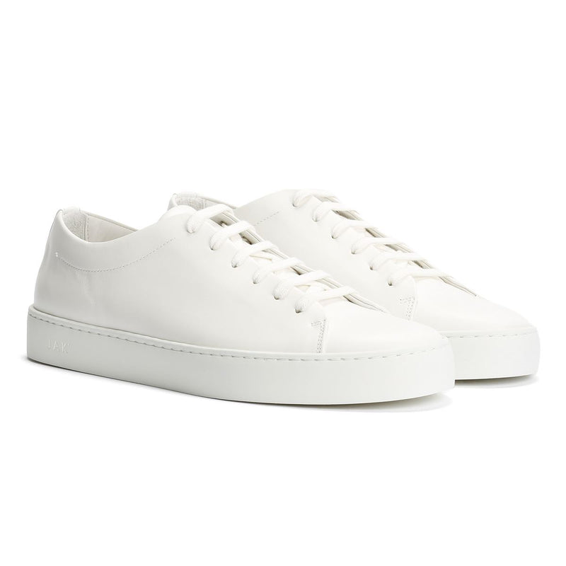 JAK Royal Leather Men's White Trainers