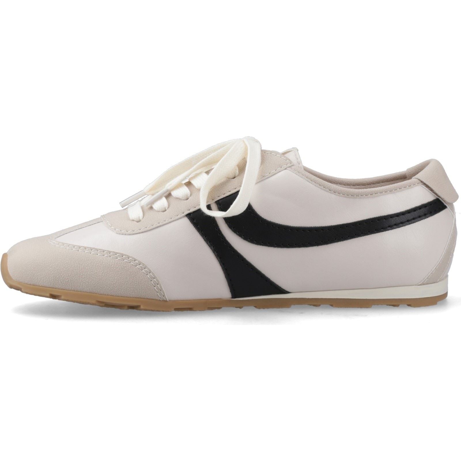Rocket Dog Destin PU Combo Polyurethane Women's Off White/Black Trainers