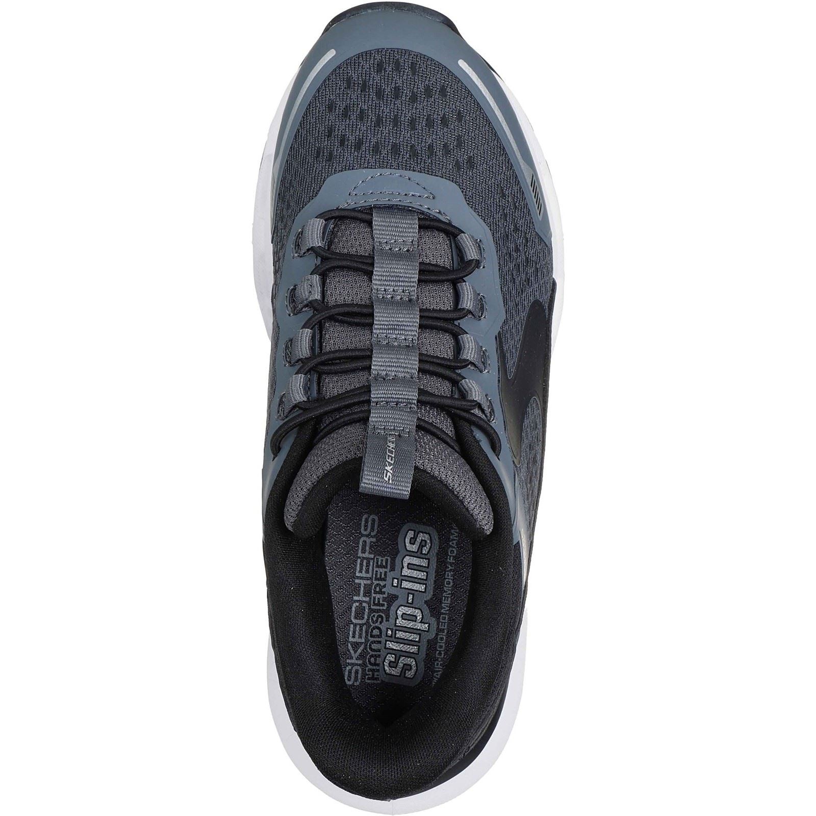 Skechers Glide-Step Plus Vista-Lane Polyurethane Boy's Charcoal/Black Trainers