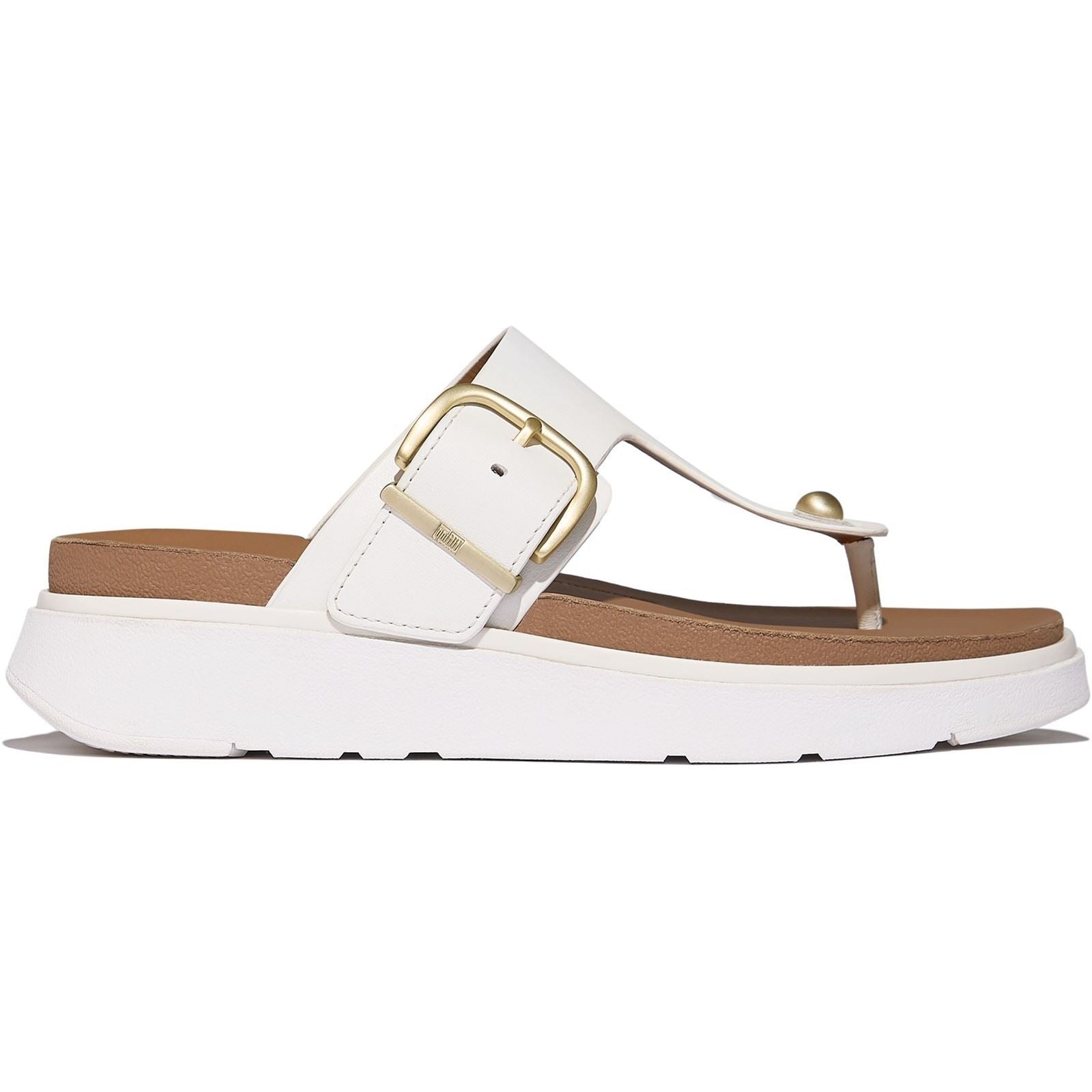 Fitflop Gen-FF Toe-Post Leather Women's Urban White Sandals