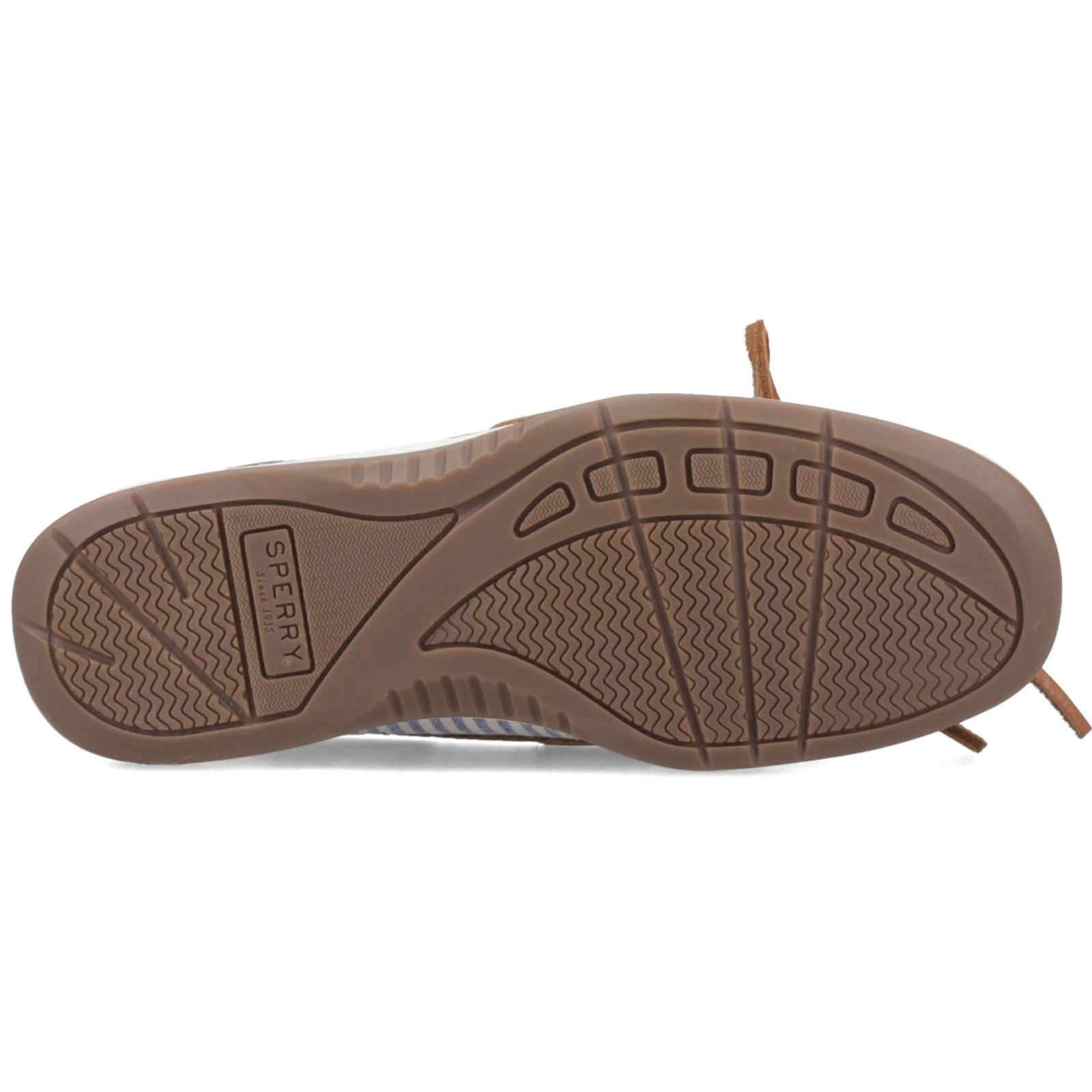 Sperry Angelfish Leather & Cotton Women's Peanut Boat Shoes