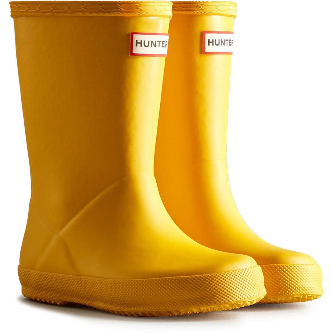 Hunter Kids First Boot Rubber Kid's Hunter Yellow Wellington Boots