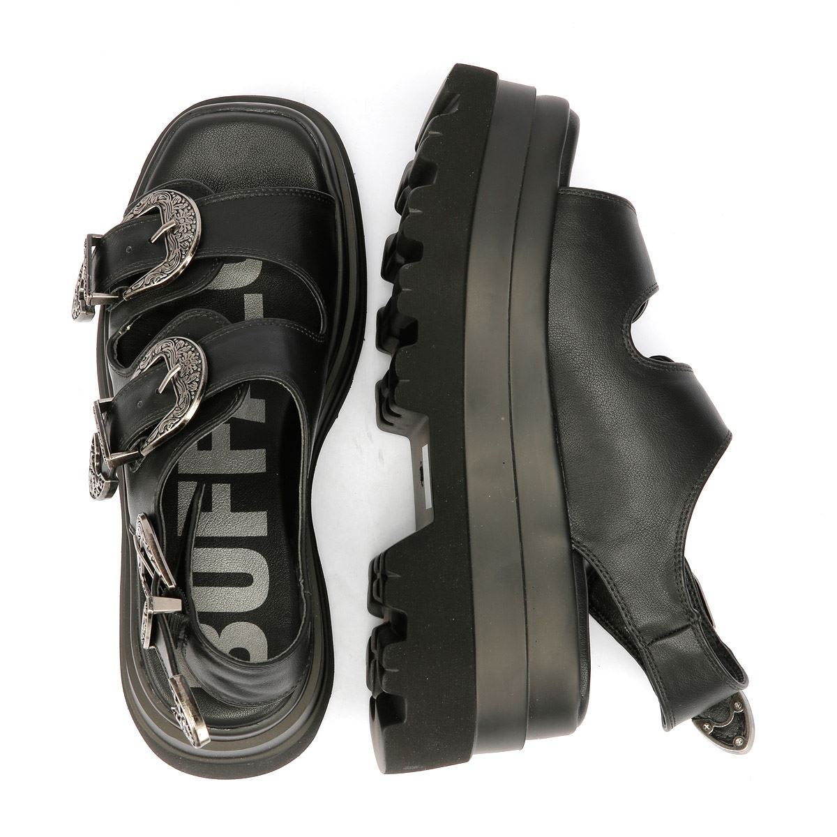 Buffalo Jupiter Ari West Women's Black Sandals