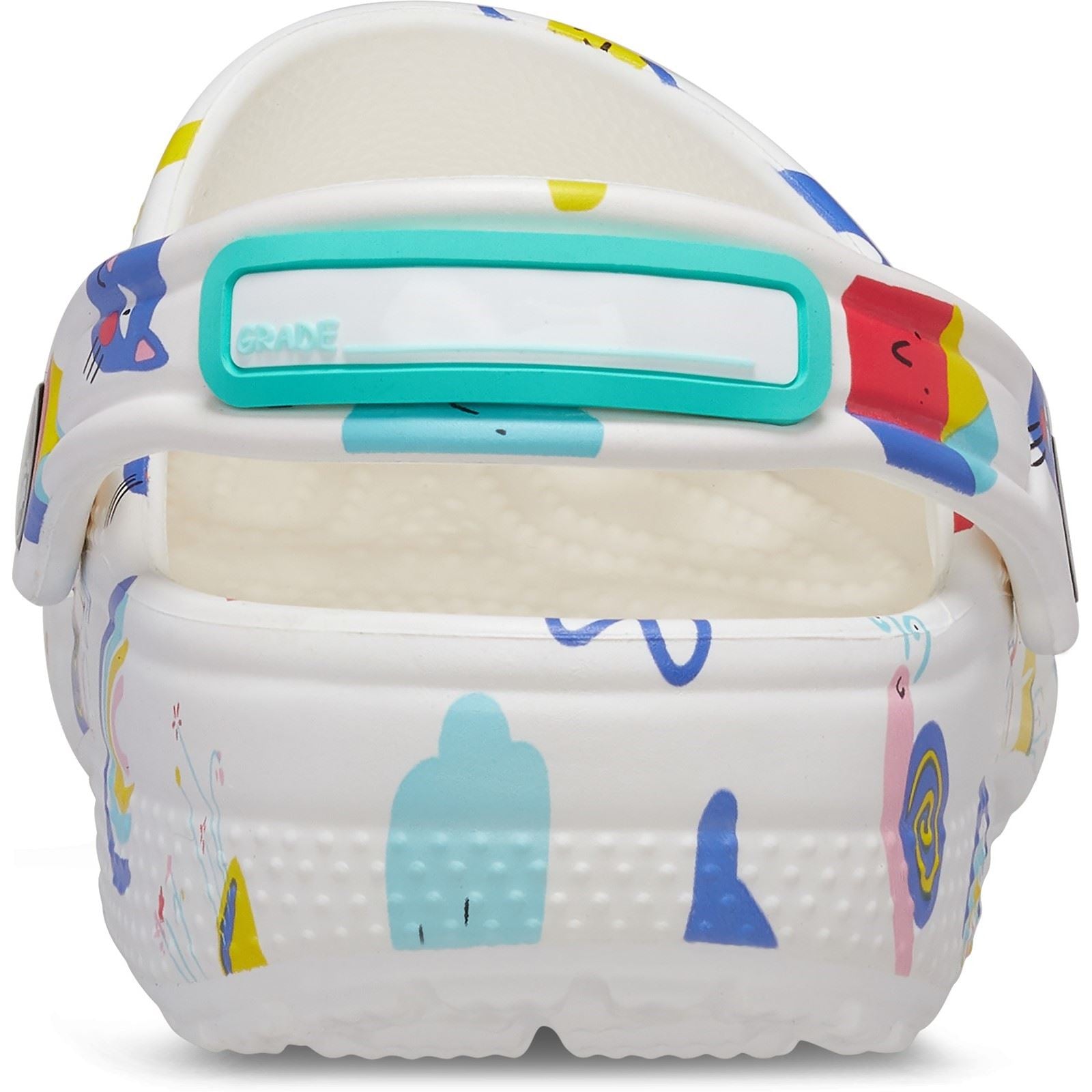 Crocs Classic Graphic Synthetic White/Multi Clogs
