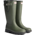 Hunter Field Downpour Boot Rubber Women's Dark Olive/Black Wellington Boots