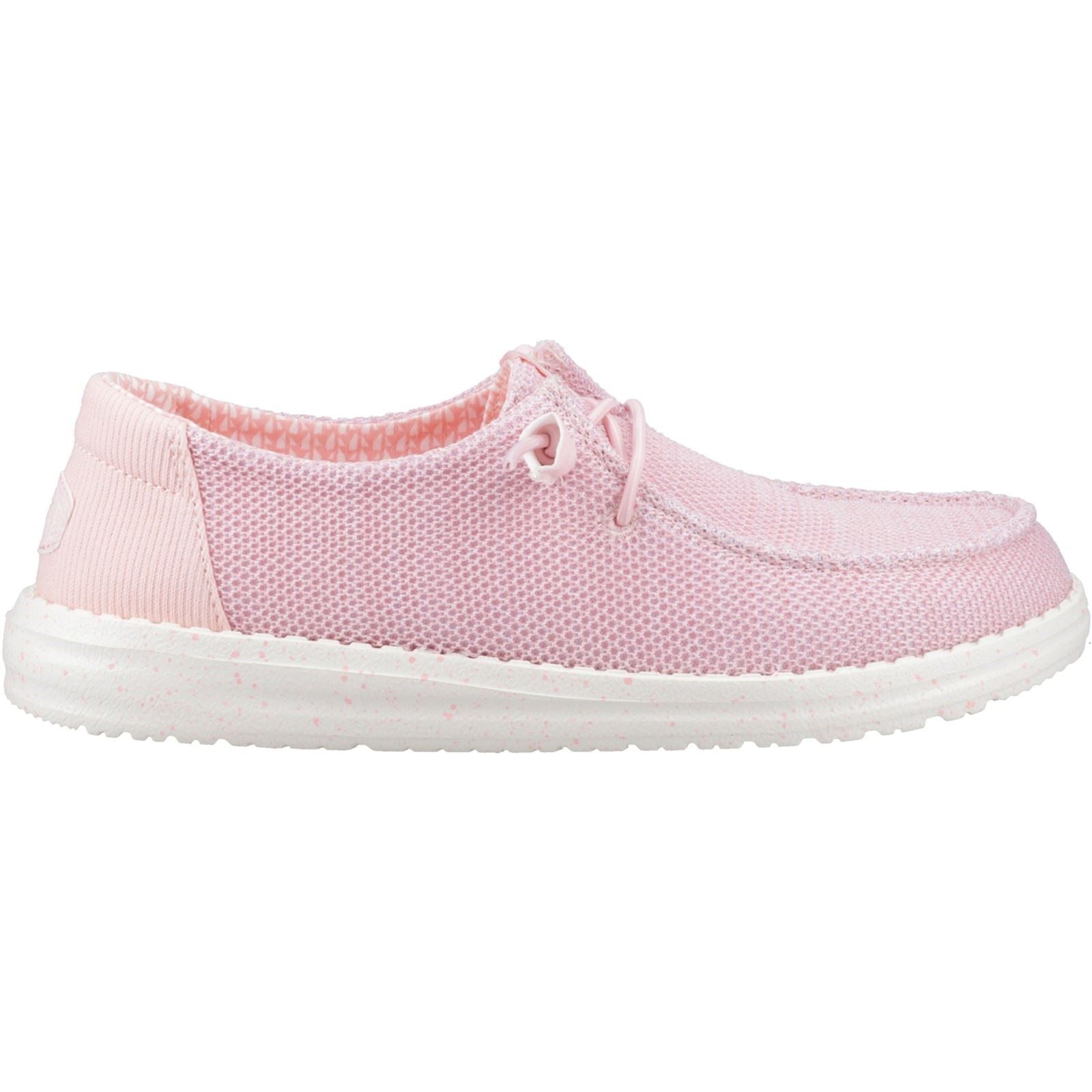 HEYDUDE Wendy Stretch Sox Synthetic Blend Women's Rosette Moccasins Shoes