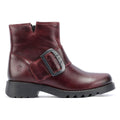 Fly London Rily Leather Women's Wine Boots