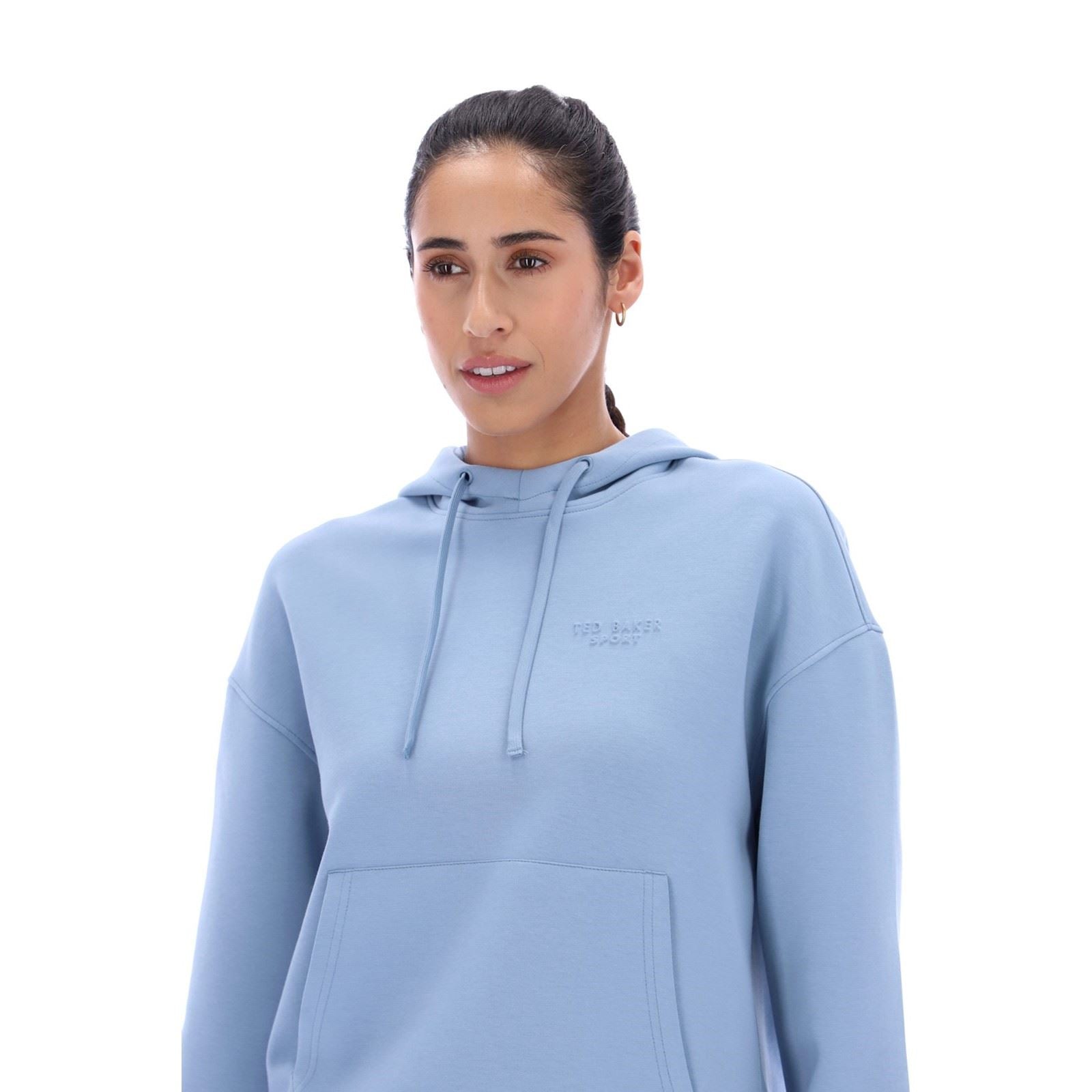 Ted Baker HEIDI TBWHSS2632 Polyester Women's Blue Hooded Sweatshirt