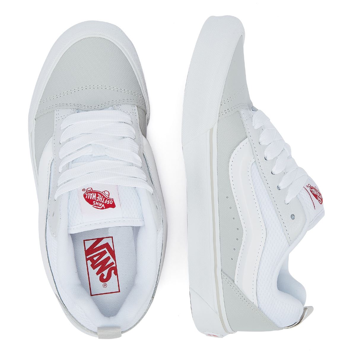 Vans KNU Skool Retro Skate White/Red Trainers