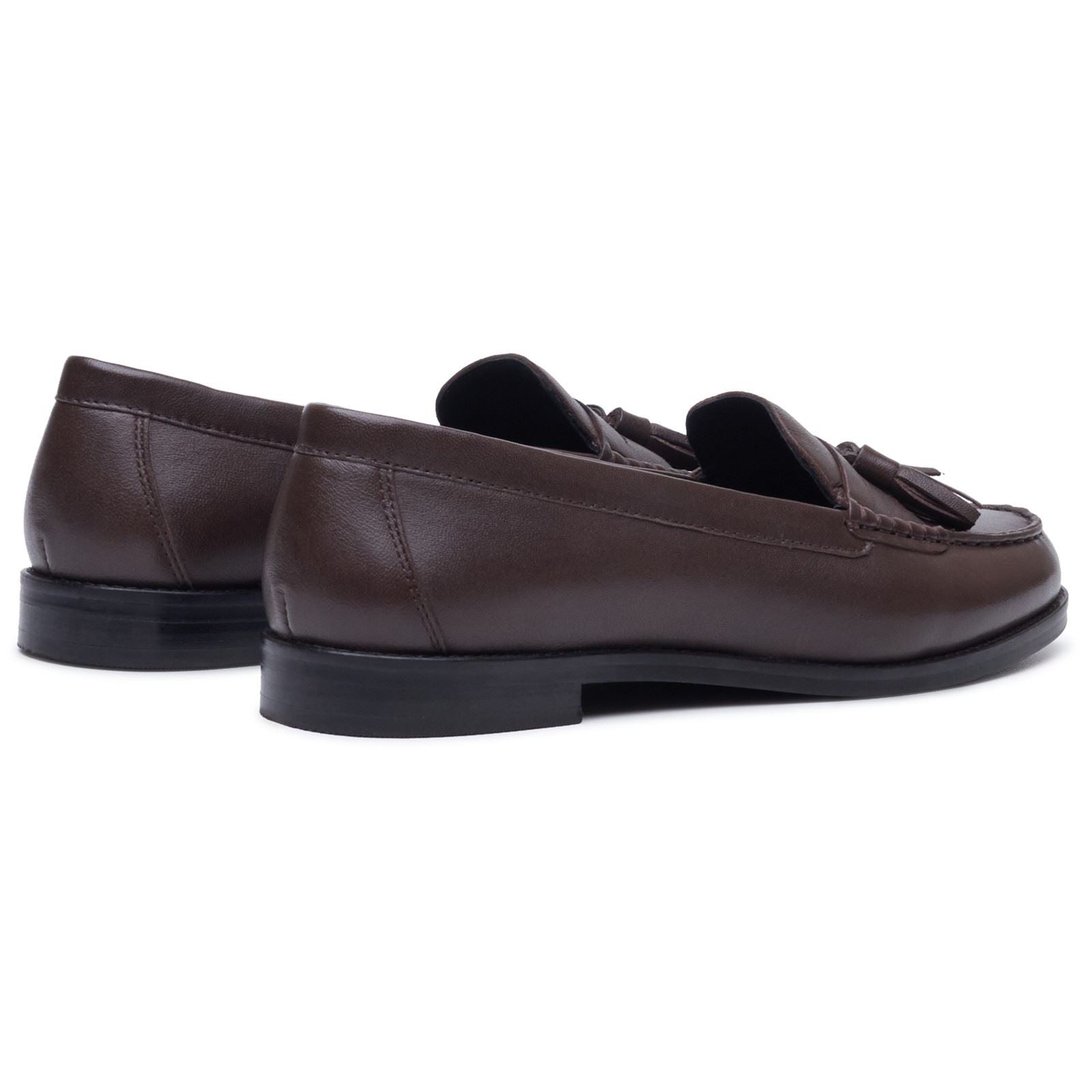 Hush Puppies Connie Leather Women's Chocolate Loafers