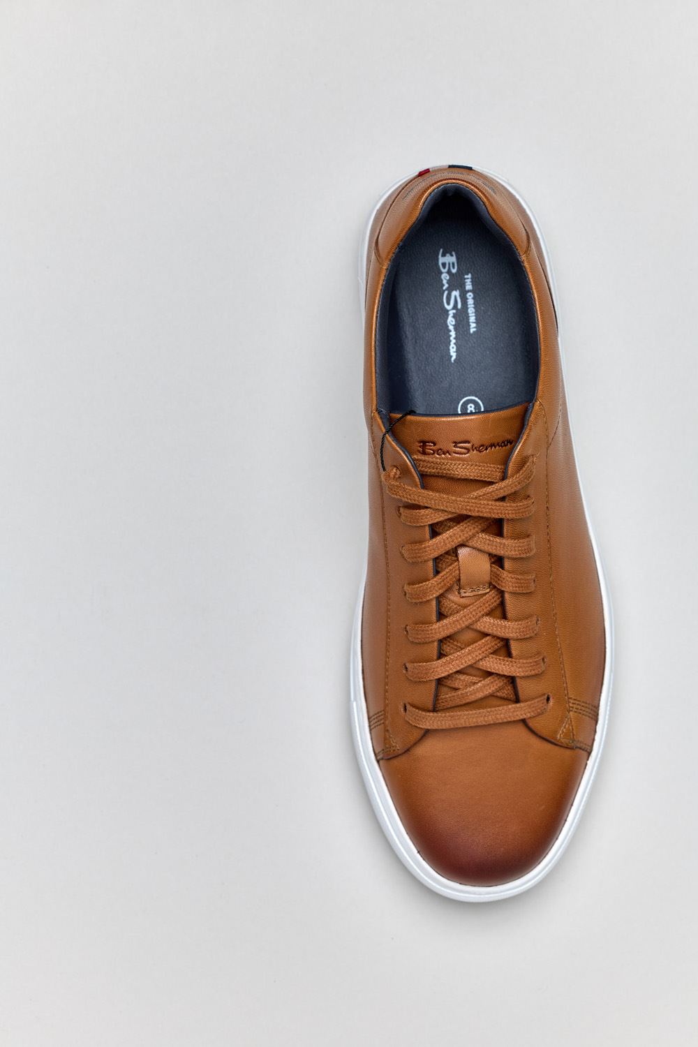 Ben Sherman Ace Cupsole Leather Men's Tan Trainers