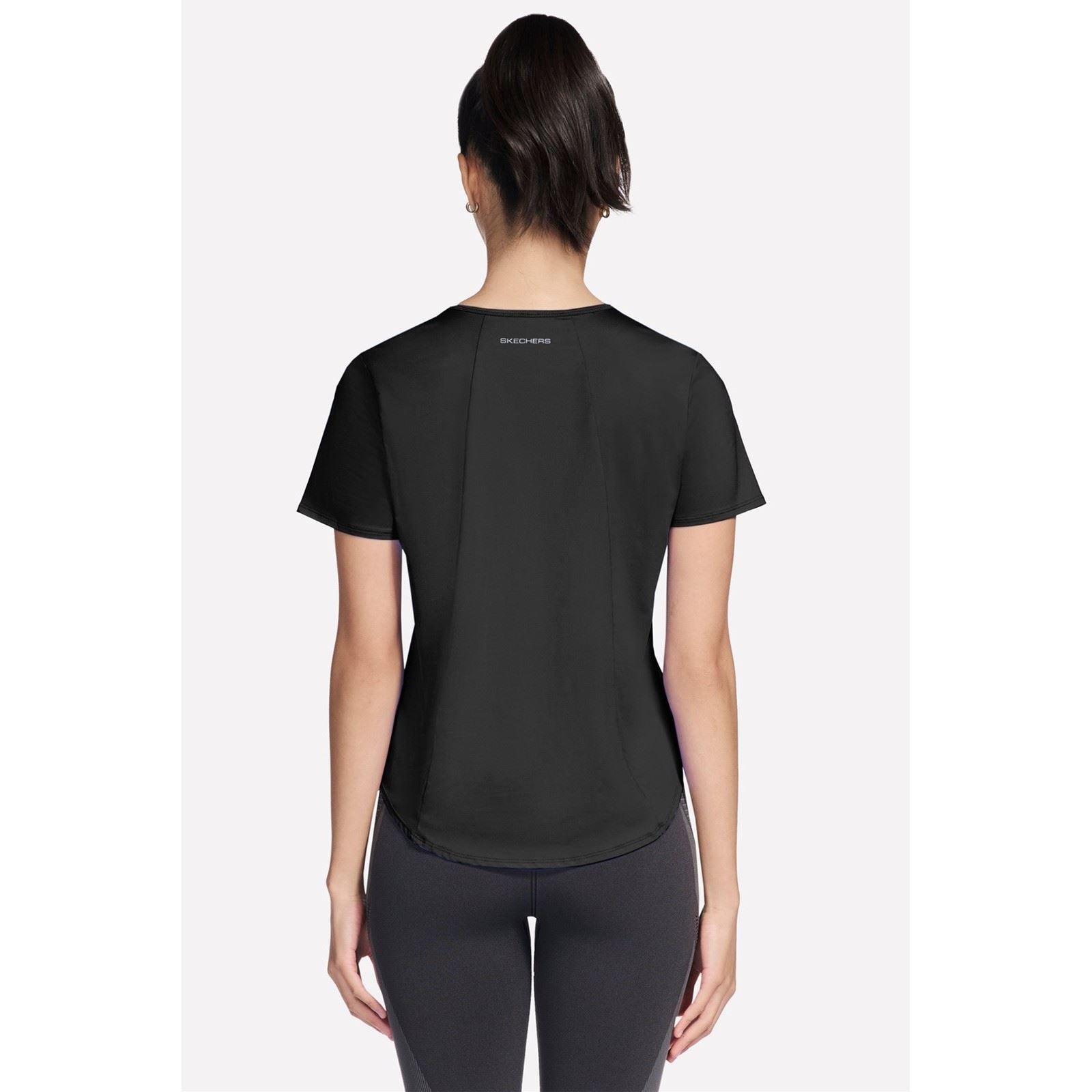 Skechers Stride Performance Tee Women's Black Activewear T-Shirts