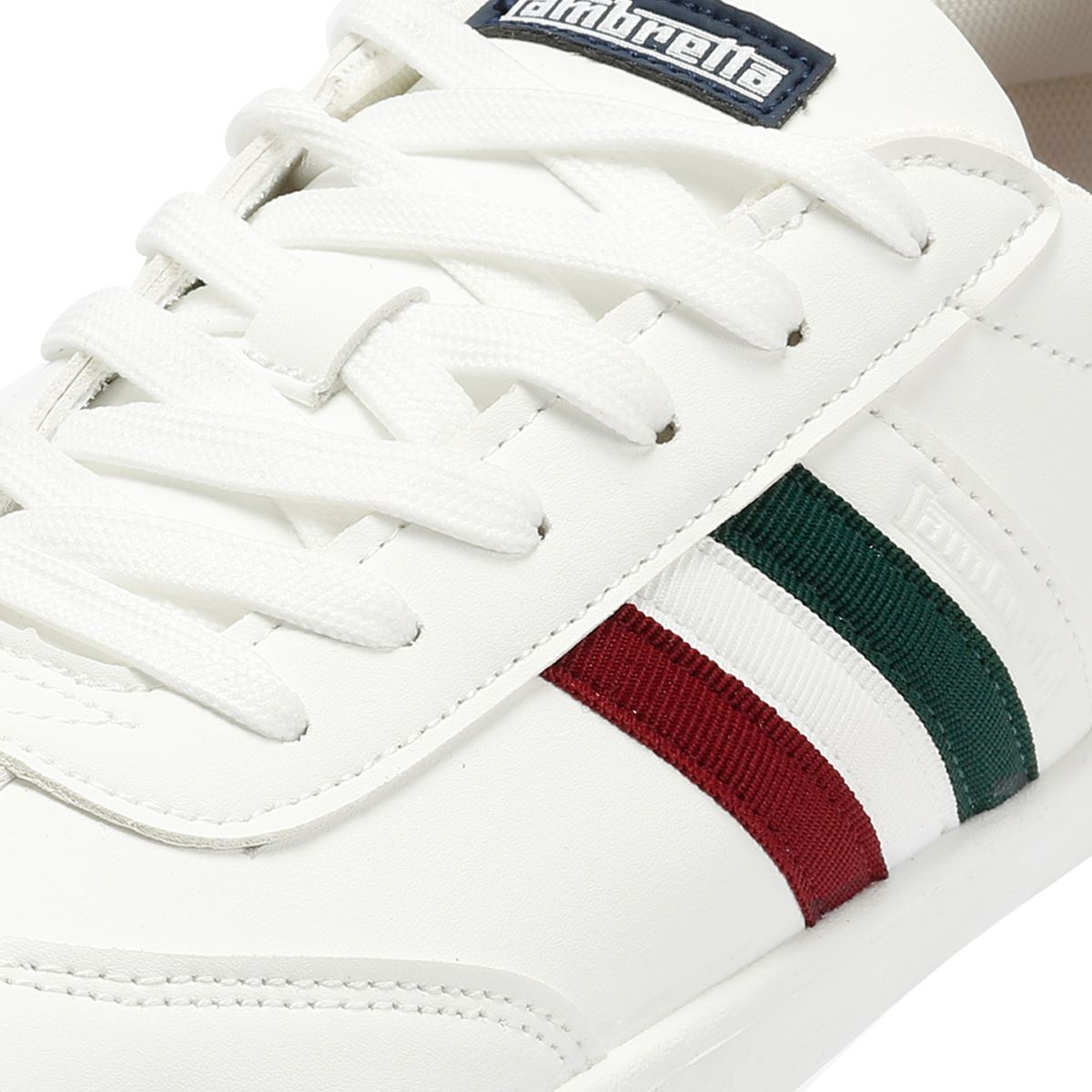 Lambretta Vulkan Men's White Italian Trainers