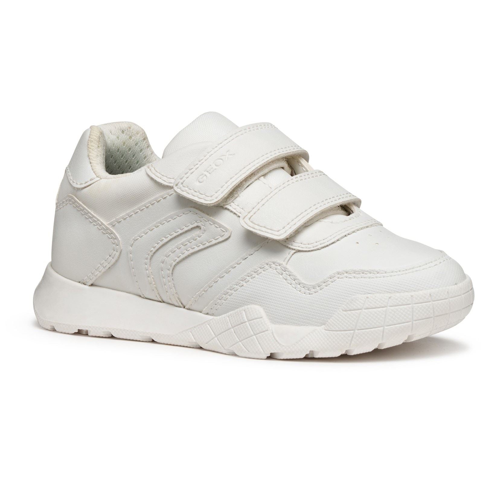 Geox J Rann-E Unisex Kid's White Trainers
