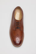 Chapman & Moore Longwing Brogue Country Leather Men's Berry Shoes