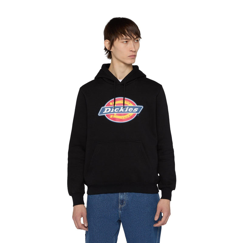 Dickies Icon Logo Synthetic Unisex Adults Black Hooded Sweatshirt