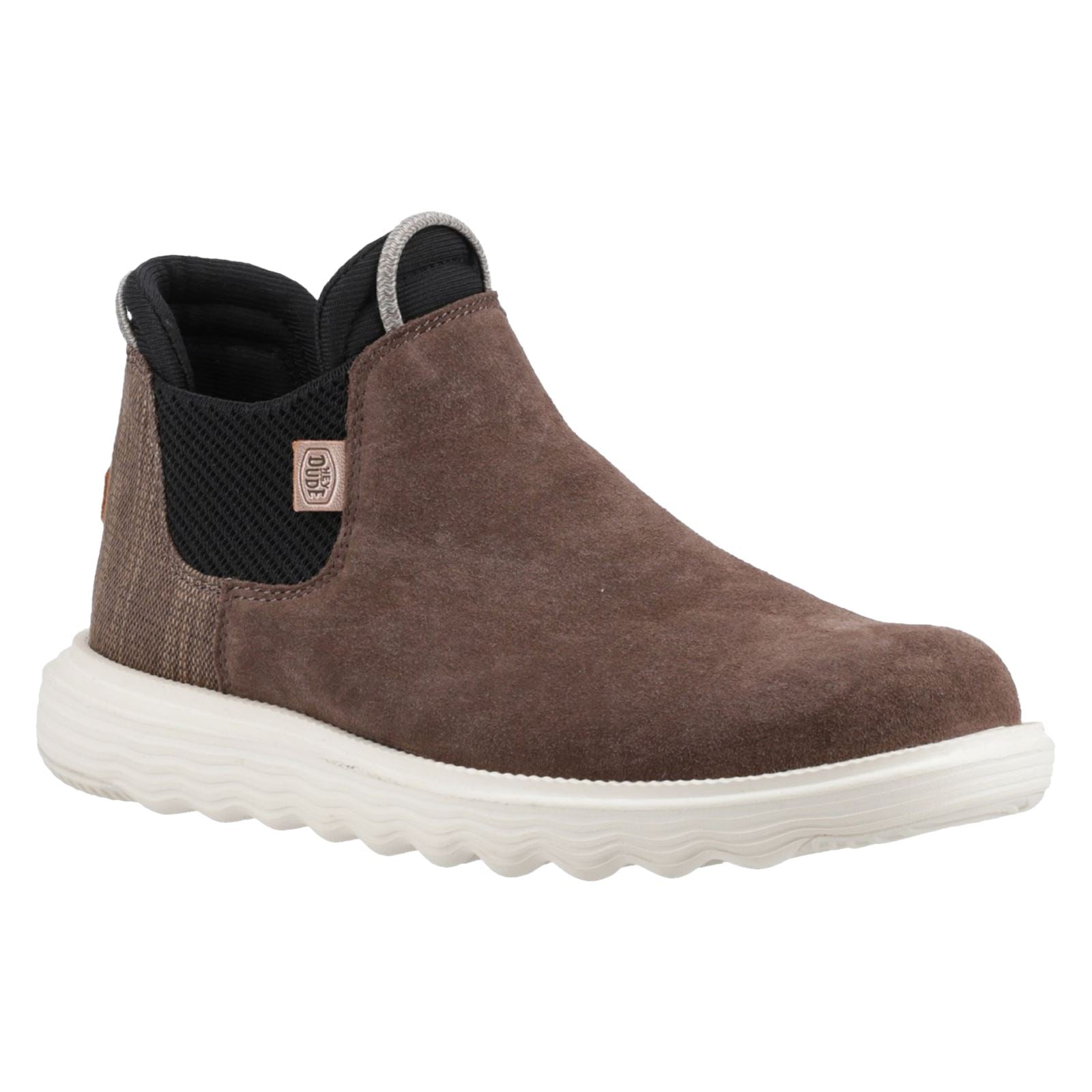 HEYDUDE Branson Leather Women's Coffee Boots