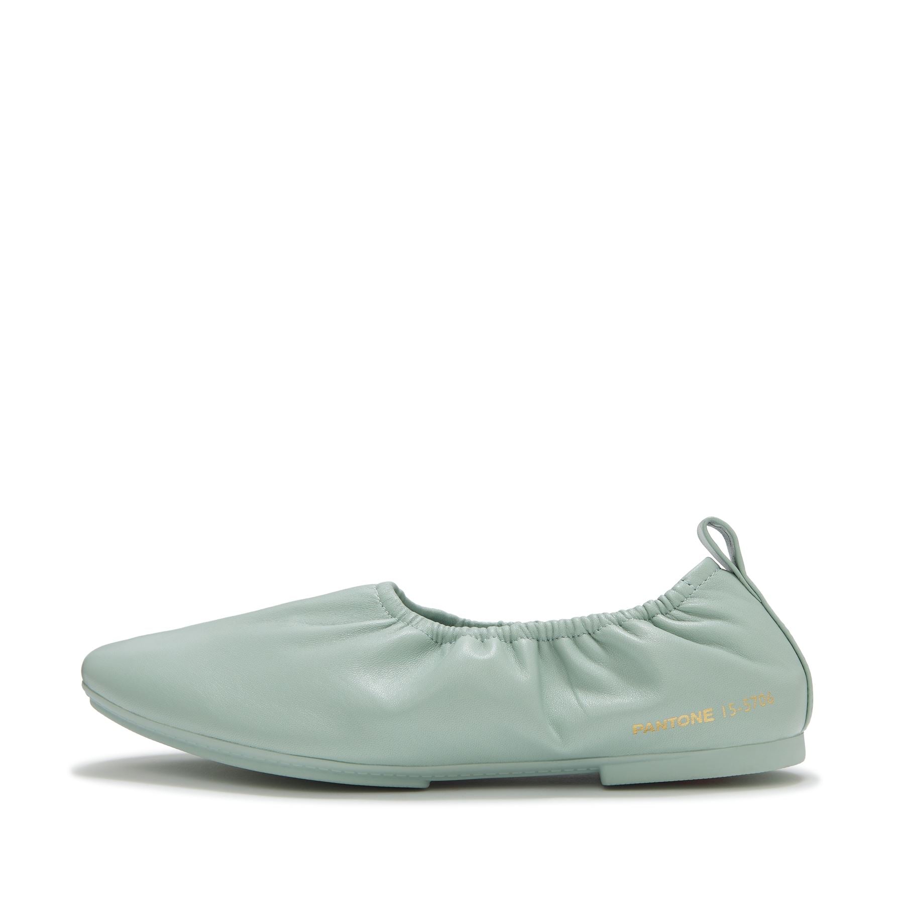 FitFlop X Pantone Delicato Ballerina Leather Women's Green Shoes