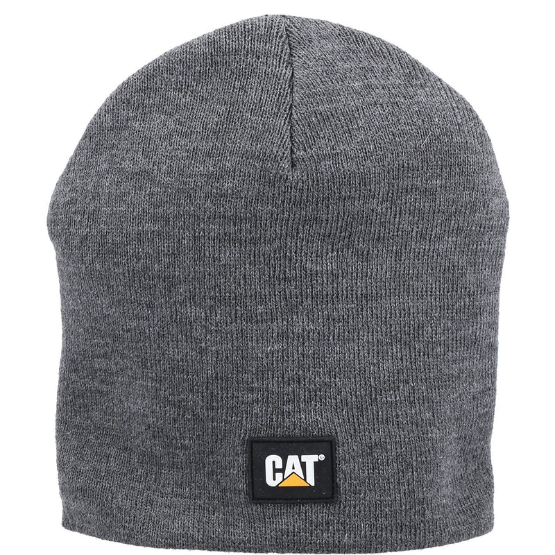 Caterpillar Logo Knit Grey Beanie Hat