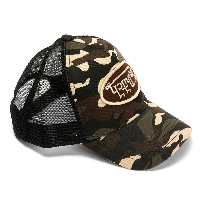 Von Dutch Multi Trucker Cotton Brown Edge Camo Caps