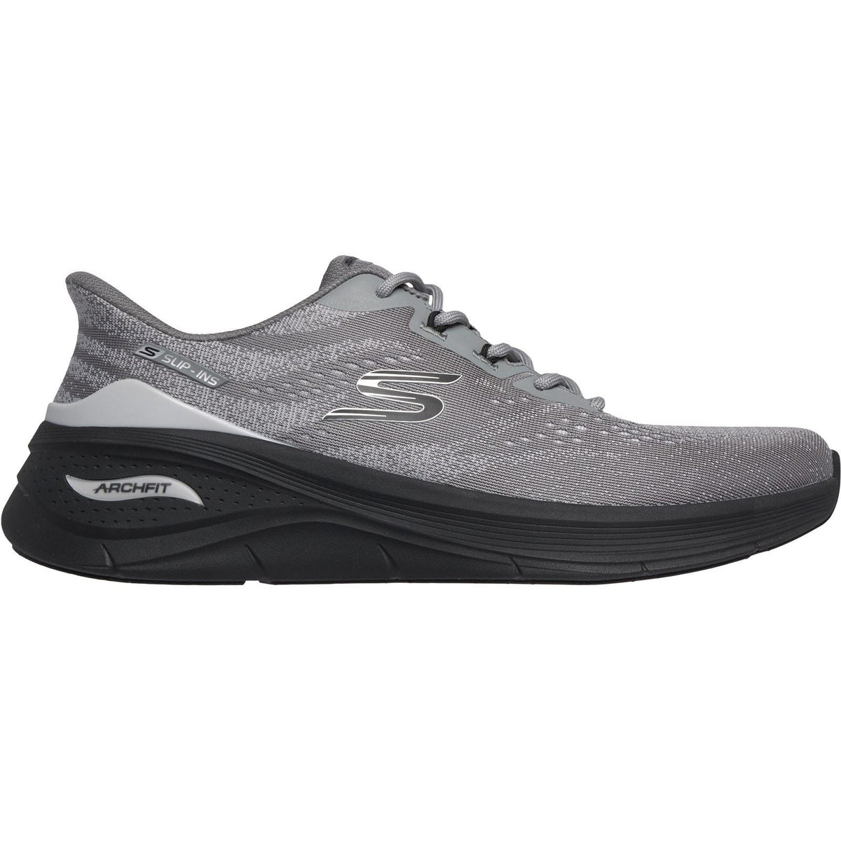 Skechers Arch Fit 3.0 Textile Men's Grey/Black Trainers