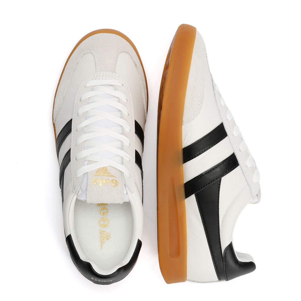 Gola Cyclone Leather Women's White/Black/Gum Trainers