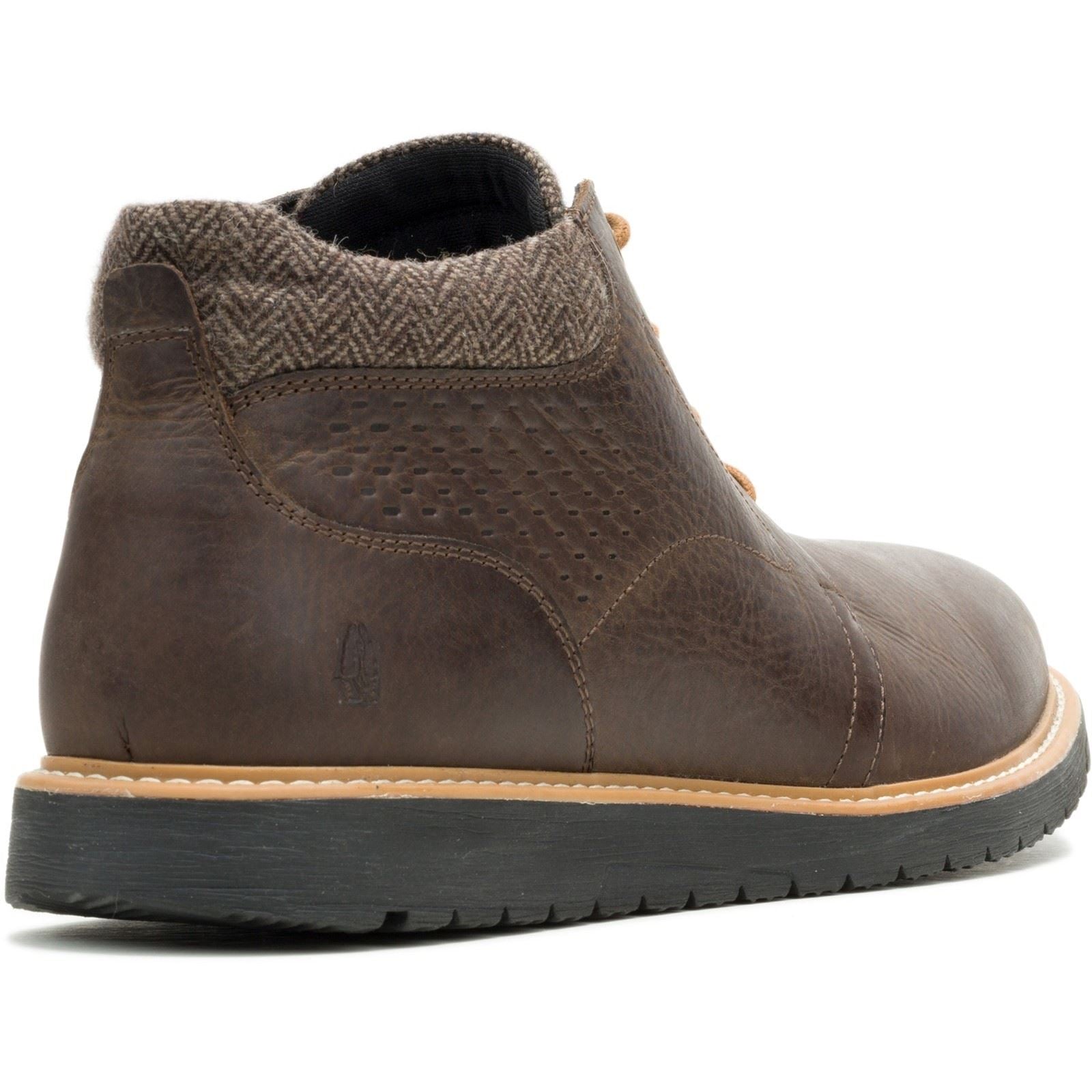 Hush Puppies Jenson Leather Men's Brown Ankle Boots