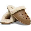 Crocs Classic Fuzz Scuff Thermoplastic Sepia Slippers