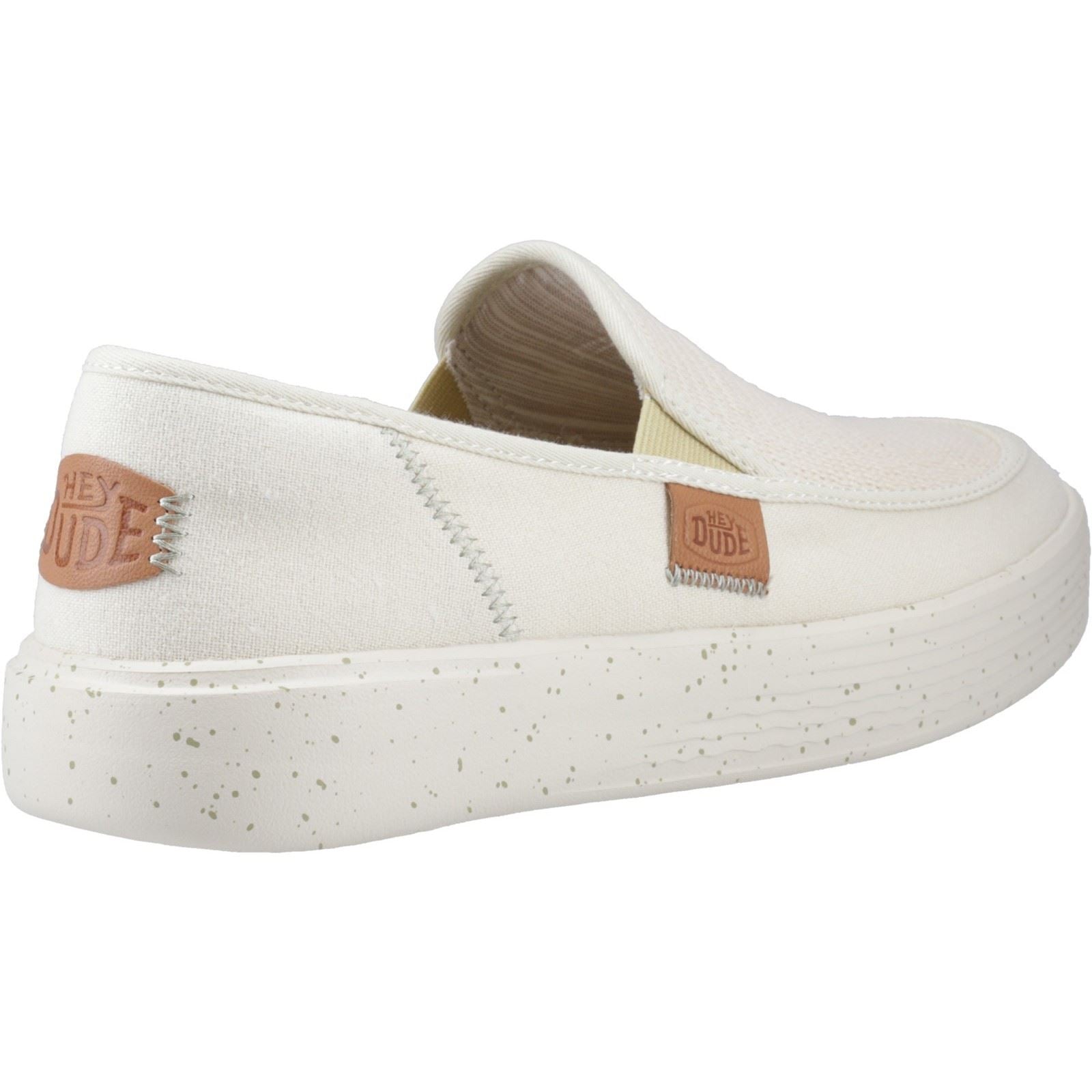 HEYDUDE Sunapee Coastline Cotton Blend Men's Bone Loafers