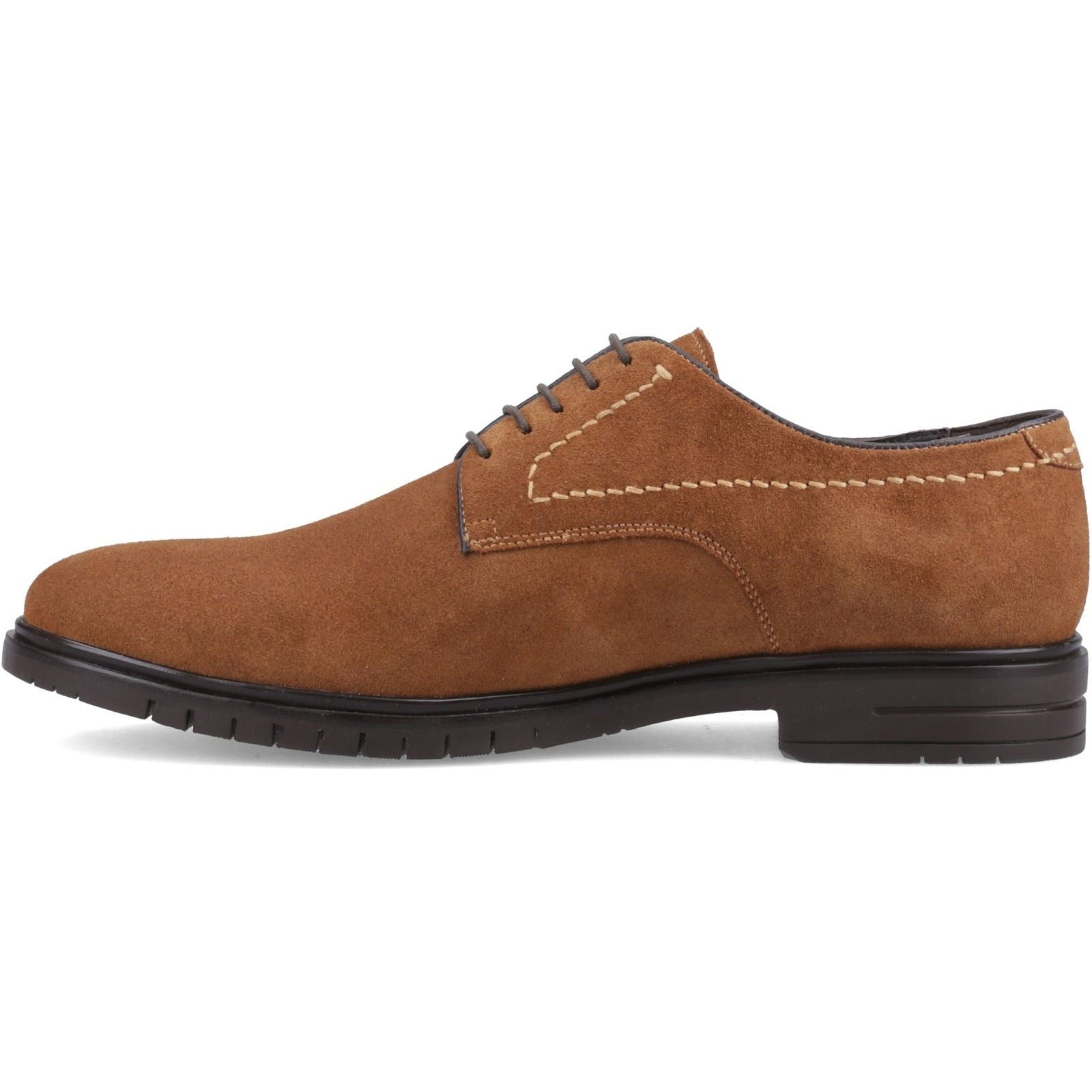 Hush Puppies Sterling Suede Leather Men's Tan Standard Lace-Up Shoes