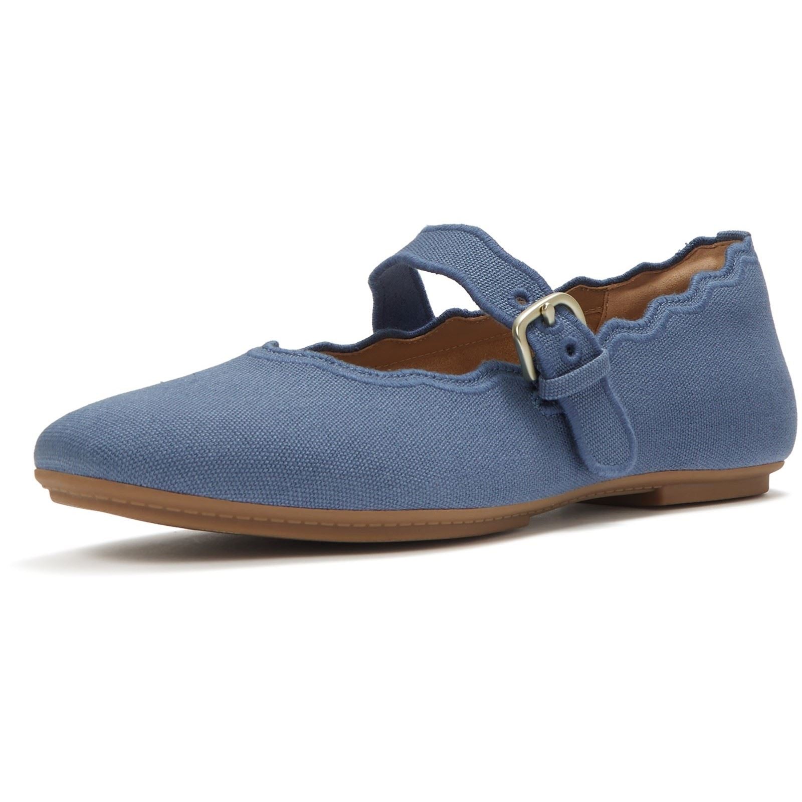 Fitflop Delicato Wave-Edge Polyester Women's Cosmic Blue Shoes