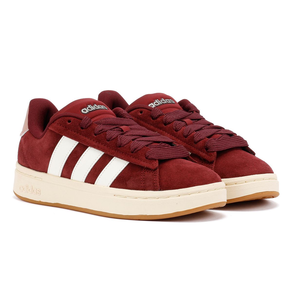 Adidas Grand Court Alpha 00s Women's Burgundy/White Trainers
