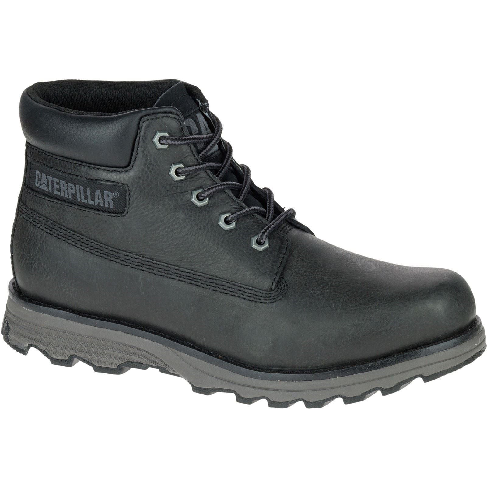 Caterpillar Founder Nubuck Leather Men's Black Ankle Boots
