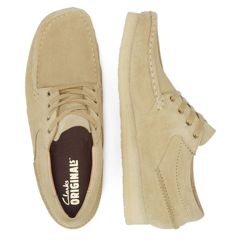 Clarks Originals Wallabee Boat Suede Men's Maple Lace-Up Shoes