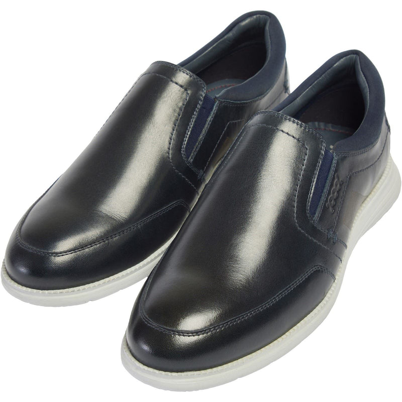 Pod Holden Leather/Textile Men's Navy Trainers