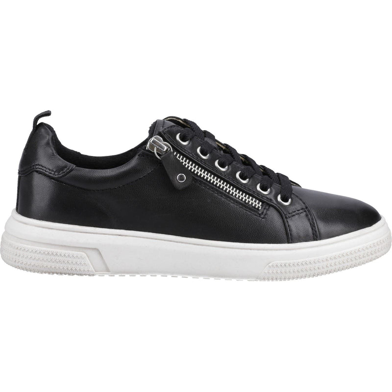 Hush Puppies Martha Leather Women's Black Trainers