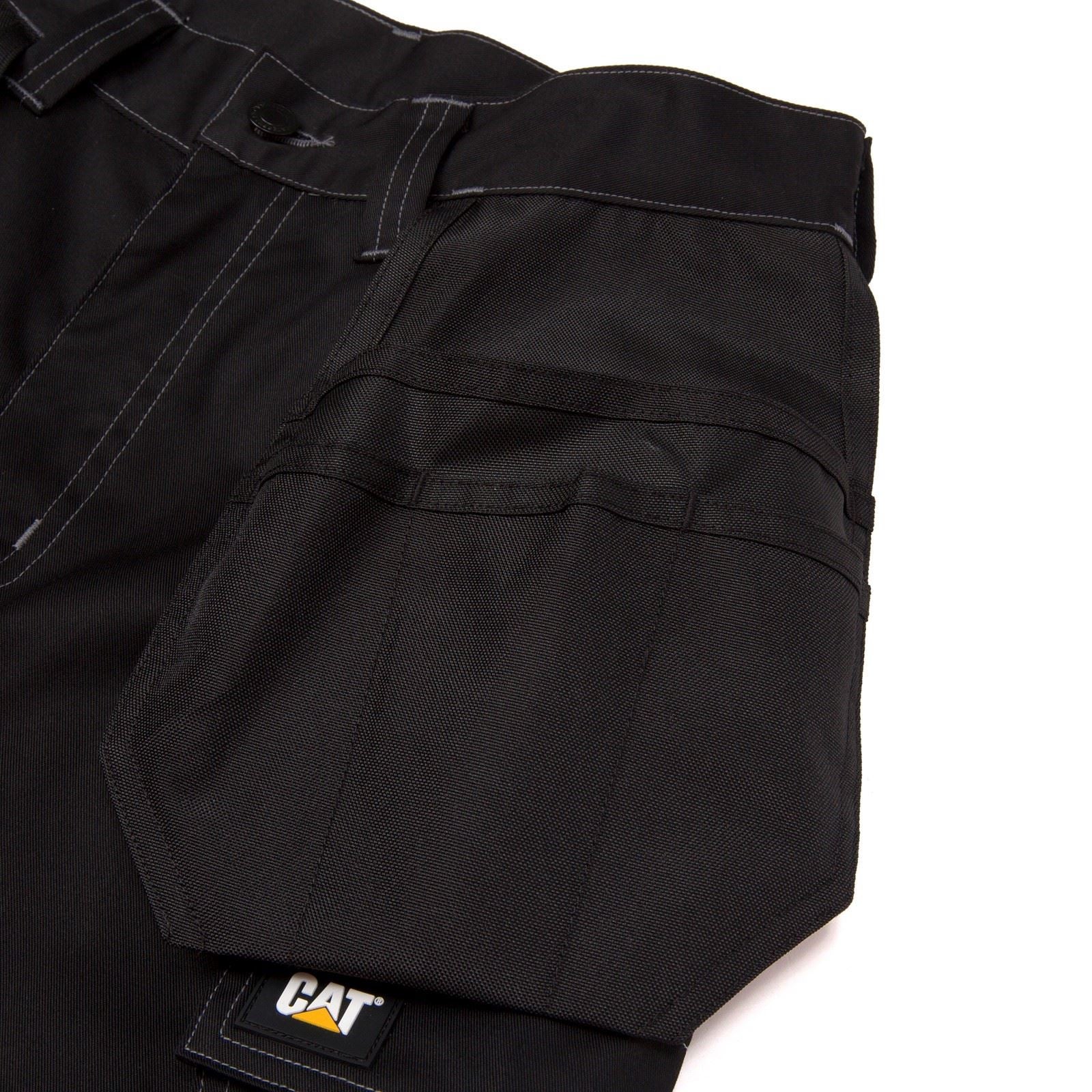 Caterpillar Essential Knee Pocket Stretch Holster Synthetic Men's Black Outdoor Trousers