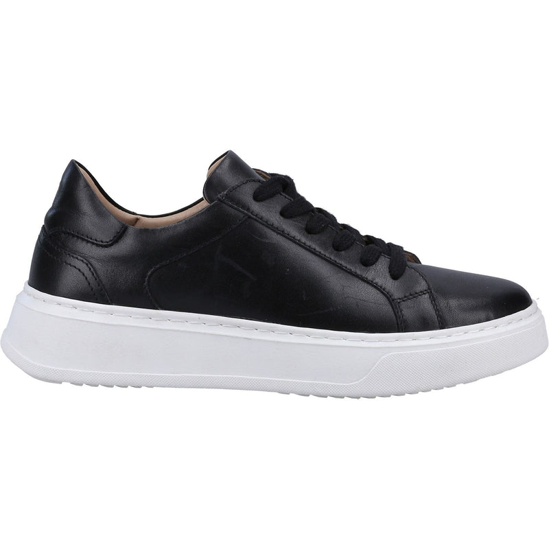 Hush Puppies Camille Leather Women's Black Trainers