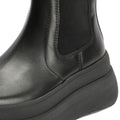 FitFlop F-Mode Leather Women's Black Boots