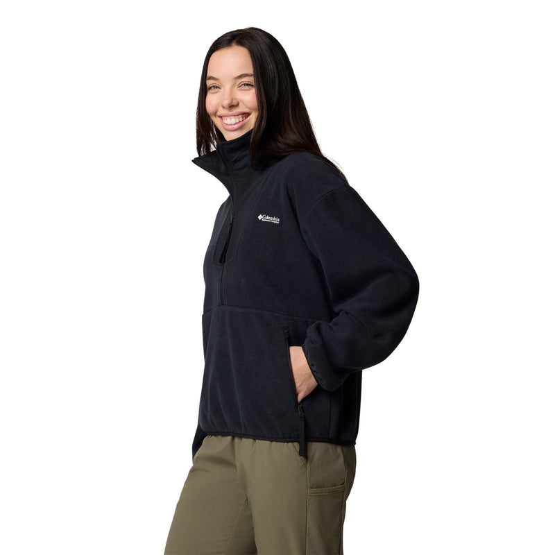 Columbia Sequoia Grove 1/2 Zip Fleece Polyester Women's Black Pullover