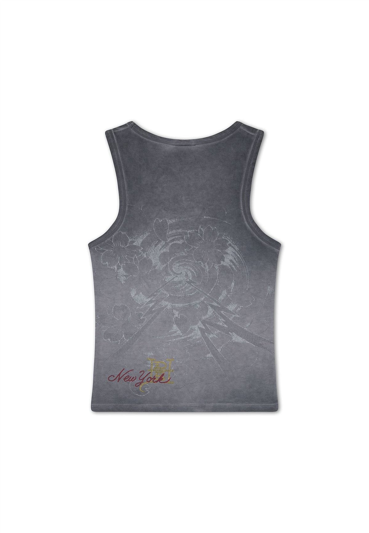 Ed Hardy In Memory of When I Cared Fitted Women's Black Vest Top
