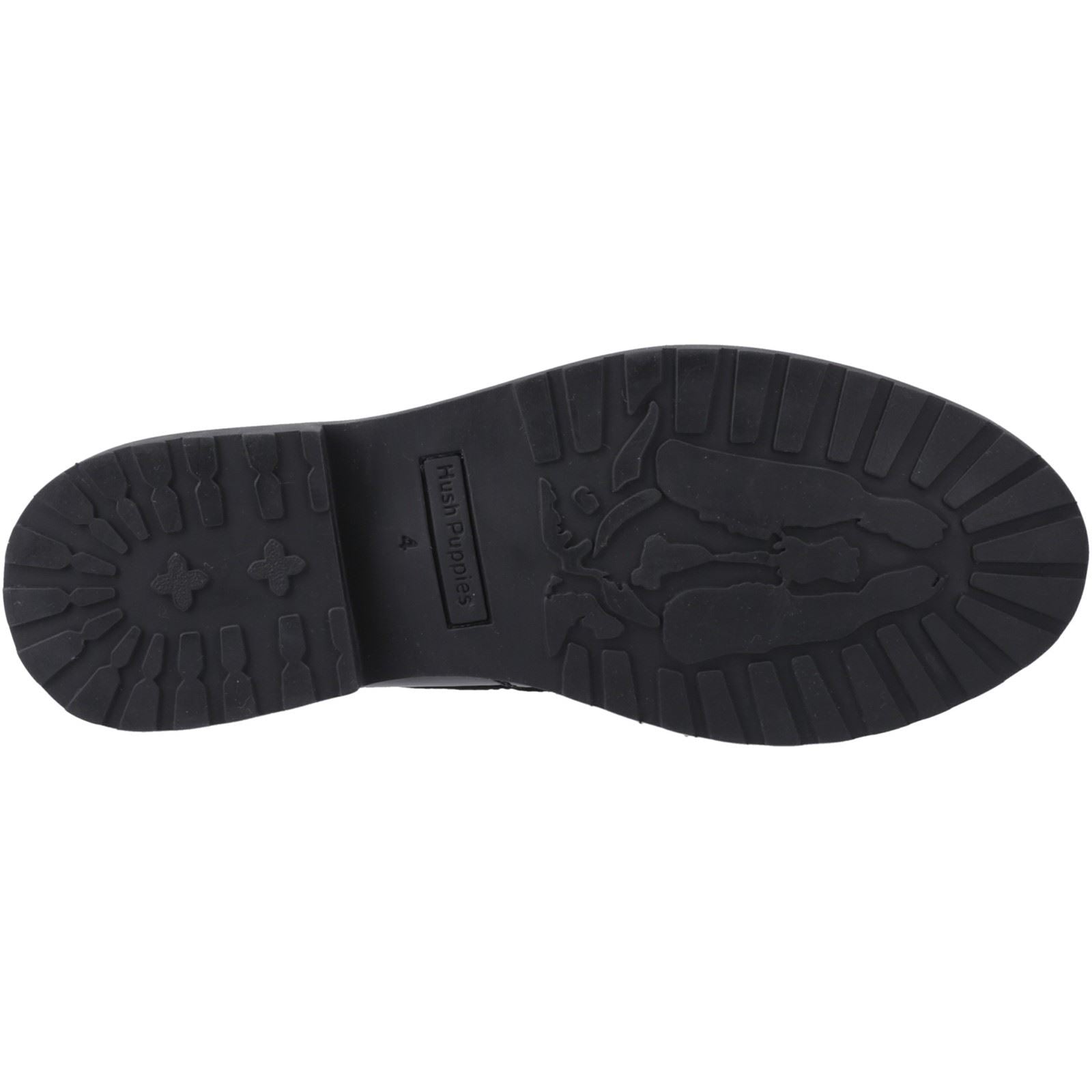 Hush Puppies Verity Kiltie Leather Women's Black Loafers