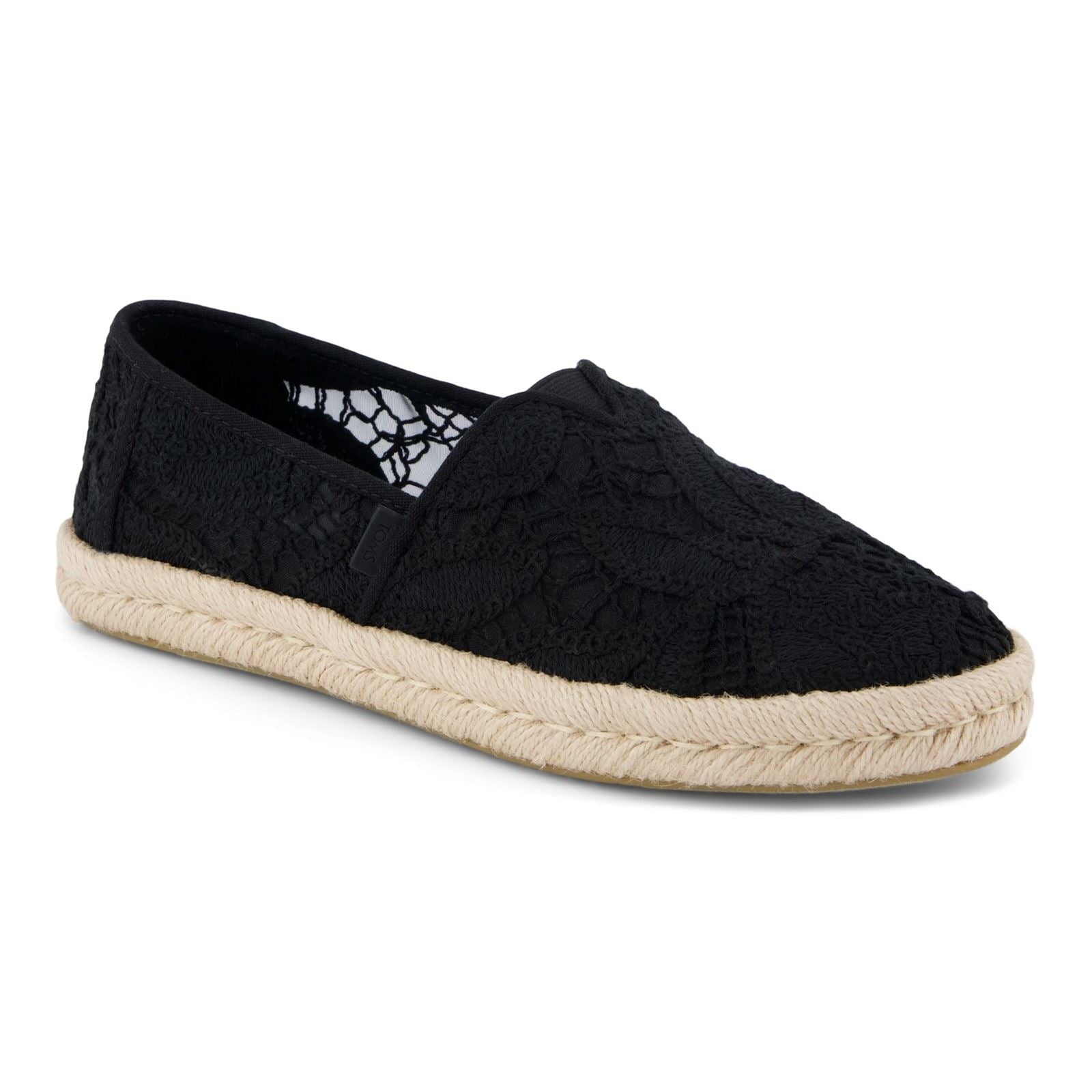 TOMS Alpargata Rope 2.0 Shoe Cotton Women's Black Espadrilles